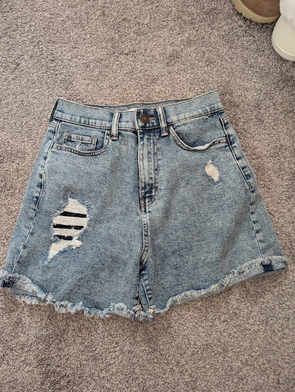 SO High Rise Boyfriend Midi Shorts